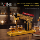 Hand Painted Pistol Whiskey & Wine Decanter by The Wine Savant