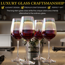 Iridescent Luster Large Radiance Wine Glasses - White Pearl Whimsy