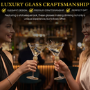 Diamond Collection 2 Piece Stemmed Martini Set by The Wine Savant