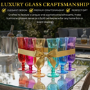 Unbreakable Color Hurricane Glasses | Set of 6, 14 oz by The Wine Savant