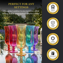 Unbreakable Color Hurricane Glasses | Set of 6, 14 oz by The Wine Savant