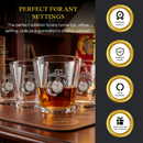 Marine USMC Whiskey & Wine Glasses Set of 4