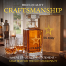 Army Whiskey Decanter Gift Set | 730mL Decanter 2 Whiskey Glass