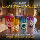 Moroccan Glasses Artisan Hand Made Multipurpose 170 Ml 6 Oz Tea Coffee And Wine Moroccan Hot Cold Tu by The Wine Savant
