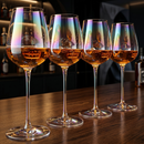Iridescent Luster Large Radiance Wine Glasses - White Pearl Whimsy