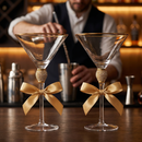 Diamond Collection 2 Piece Stemmed Martini Set by The Wine Savant