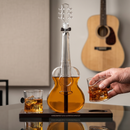 Guitar Whiskey & Wine Decanter & Mahogany Base - 1000 ML