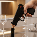 Electric Gun Wine Corkscrew Bottle Opener (Black)