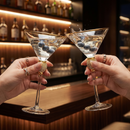 Diamond Collection 2 Piece Stemmed Martini Set by The Wine Savant