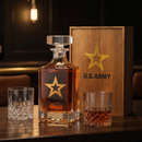 Army Whiskey Decanter Gift Set | 730mL Decanter 2 Whiskey Glass