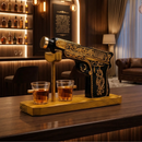 Hand Painted Pistol Whiskey & Wine Decanter by The Wine Savant