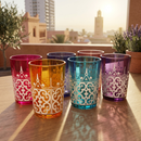 Moroccan Glasses Artisan Hand Made Multipurpose 170 Ml 6 Oz Tea Coffee And Wine Moroccan Hot Cold Tu by The Wine Savant