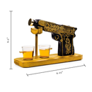Hand Painted Pistol Whiskey & Wine Decanter by The Wine Savant
