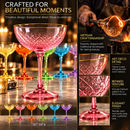 Vintage Art Deco Coupe for Champagne | Set of 6 | 7 oz