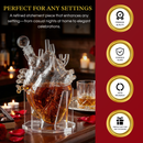 Heart Decanter Whiskey & Wine Decanter Set (750 ML)