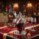 Heart Decanter Whiskey & Wine Decanter Set (750 ML)