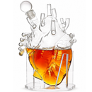 Heart Decanter Whiskey & Wine Decanter Set (750 ML) by The Wine Savant