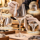 European Style Unbreakable Stemmed Crystal Wine Glasses, | Set of 4