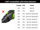 STUBBY® Car Drying Nozzle for Greenworks 760, 730, 700, 610, 585, 550, 515, & 500 CFM Leaf Blowers by Stubby Nozzle Co.