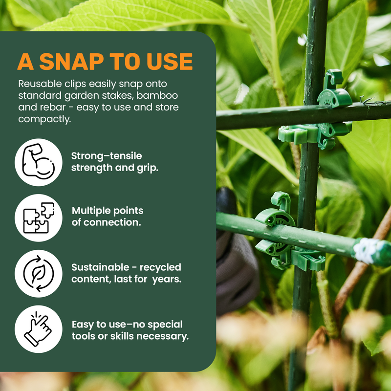 C-BITE Garden Stake Clips