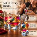 Artisanal Hand Painted Whiskey - 9.6 OZ Glassware