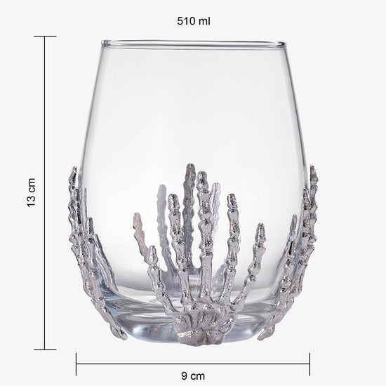 Stemless Skeleton Wine Glass | SINGLE | 17oz, photo 4 of 5