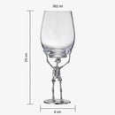 Stemmed Skeleton Wine Glass | Set of 2 | 19oz by The Wine Savant