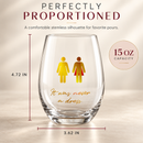 It Was Never a Dress, It Was Always a Cape Wine Glass