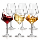 Unbreakable Stemmed Wine Glasses, Tritan Acrylic | Set of 6, (18oz)