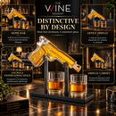 Pistol Whiskey Decanter Set 7.7 Oz with Two 10.5 Oz Glasses