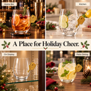 Pickleball Stemless Wine Glasses | Single (17.5 OZ)