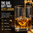 Middle Finger Gifts Whiskey Glass | SINGLE | (12.5 OZ) by The Wine Savant