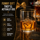 Middle Finger Gifts Whiskey Glass | SINGLE | (12.5 OZ) by The Wine Savant