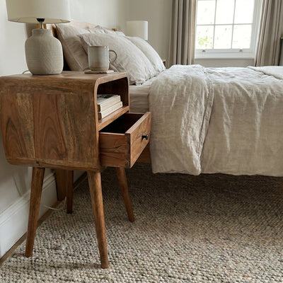Mini Oakish Curve Open Nightstand
