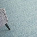 Nourison Positano Indoor-Outdoor Aqua 4' x 6' Area Rug, Easy Cleaning, Non Shedding, Bed Room, Living Room, Dining Room, Backyard, Deck, Patio (4x6) by GreenHaven Gardens