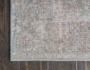 Unique Loom Rosso Collection Vintage, Traditional, Bohemian, Geometric, Distressed, Southwestern Area Rug, 5' 0" x 8' 0", Gray/Ivory by CozyNest Decor