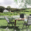 UDPATIO Patio Folding Dining Chairs Set of 2, Folding Lawn Chairs for Adults with Padded All Weather Breathable Textilene, Portable Chairs with Steel Frame, No Assembly, Dark Grey by GreenHaven Gardens