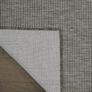 Nourison Positano Indoor-Outdoor Charcoal 4' x 6' Area Rug, Easy Cleaning, Non Shedding, Bed Room, Living Room, Dining Room, Backyard, Deck, Patio (4x6) by CozyNest Decor
