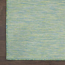 Nourison Home Positano 10' Runner Blue Green Fabric Modern Area Rug (10' Runner) by CozyNest Decor