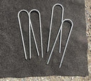 Sandbaggy Galvanized 6-Inch Landscape Staples ~ 9 Gauge Steel - Fabric Pins, Garden Earth Stakes, Ground Cover, Fence Anchors, Lawn Nails ~ Trusted by Organic Farmers Across The USA (1,000 Staples) by CozyNest Decor