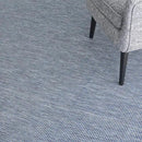 Nourison Home Positano Indoor/Outdoor Navy Blue 6' x Round Area Rug, Easy Cleaning, Non Shedding, Bed Room, Living Room, Dining Room, Backyard, Deck, Patio (6 Round) by CozyNest Decor