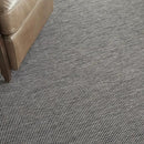 Nourison Home Positano 8' Runner Charcoal Fabric Modern Area Rug (8' Runner) by CozyNest Decor