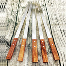 23.6 Inch Long Kabob Skewers,0.91Inch Wide Skewers for Kabobs,Metal Stainless Steel Skewers for Grilling,Extra Large Flat Kebab BBQ Skewers,Barbecue Kabob Sticks with Wood Handle,Set of 7 Kebob by GreenHaven Gardens
