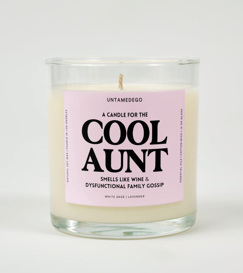 A Candle For The Cool Aunt Glass Candle