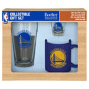 Golden State Warriors 3-Piece Glassware Gift Set by Dynasty Sports & Framing