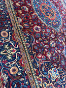 Antique Persian Kashan Debir Rug – 4’3” x 6’4” – Circa 1920s – Hand-Knotted Fine Wool