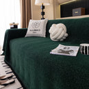 Solid Color Chenille Sofa Cover Blanket Furniture Covers for Sofas and Loveseats