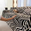 Plush Sherpa Sofa Throw Cover for Sectional, Jacquard Wave Throw Furniture Protector by Slipcover KAS™