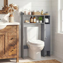 Wood Over the Toilet Bathroom Space Saver with Paper Holder and Shelf