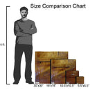 All She Does Is Beach Sign | Wall Art Print on Real Wood